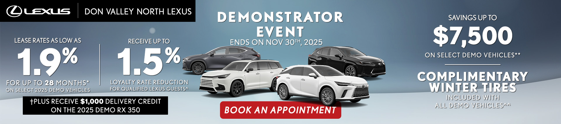 Demo Sale at Don Valley North Lexus