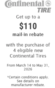 tire rebates continental