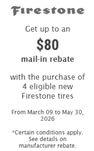 tire rebates firestone