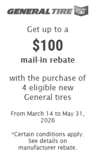 tire rebates general tire