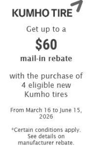 tire rebates kumho