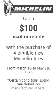 tire rebates michelin