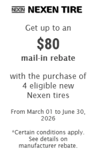 tire rebates nexen